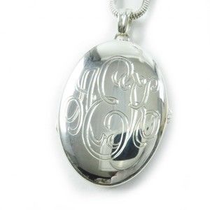 Tiffany Vintage Locket Pendant Necklace Silver